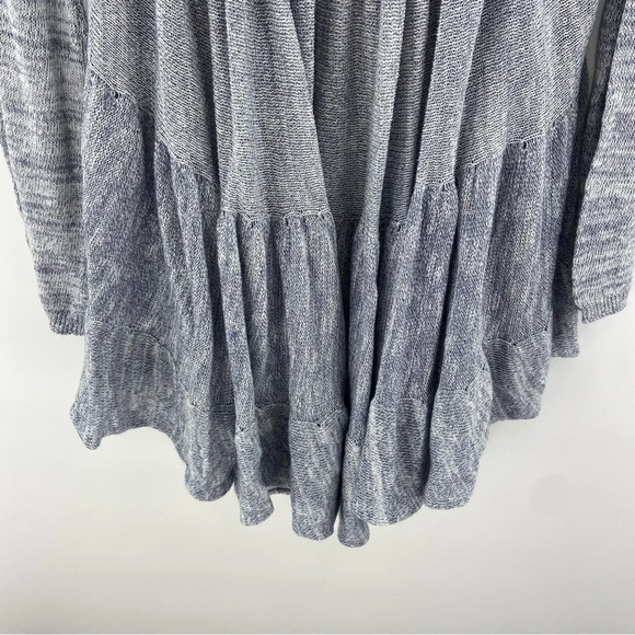 Free People Midnight Ruffles Tunic Sweater Dress Greyish Blue Size XS - Picture 7 of 12